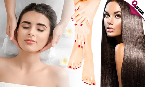 Killer Beauty Deal: Rejuvenating Facial + Mani-Pedi with Color + Natural Hair Treatment!